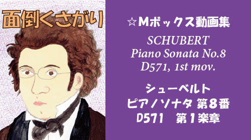 シューベルト ピアノソナタ 第8番 D571 第1楽章