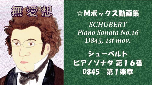 シューベルト ピアノソナタ 第16番 D845 第1楽章