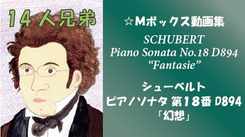 シューベルト ピアノソナタ 第18番 D884 幻想