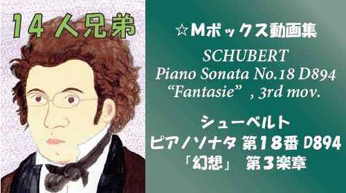 シューベルト ピアノソナタ 第18番 D884 幻想 第3楽章