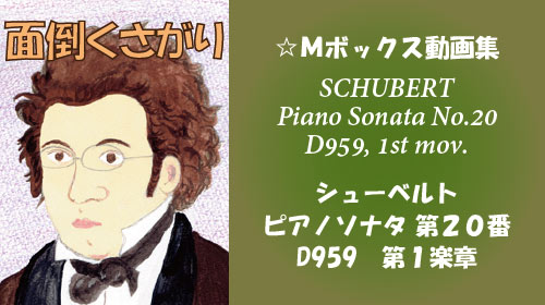 シューベルト ピアノソナタ 第20番 D959 第1楽章